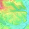 Pfaffing topographic map, elevation, terrain