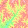 Platina topographic map, elevation, terrain