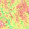 Simao District topographic map, elevation, terrain