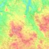 powiat sieradzki topographic map, elevation, terrain