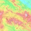 Jiwaka topographic map, elevation, terrain