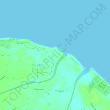 Toolakea topographic map, elevation, terrain