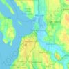 Everett topographic map, elevation, terrain