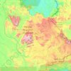 Parroquia Gran Sabana topographic map, elevation, terrain