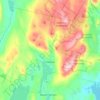 Vienna topographic map, elevation, terrain