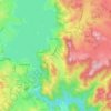 East Jindabyne topographic map, elevation, terrain