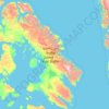 Baffininsel topographic map, elevation, terrain