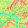 Sarrebruck topographic map, elevation, terrain