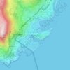 Prince's Palace of Monaco topographic map, elevation, terrain