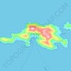 Jost Van Dyke topographic map, elevation, terrain