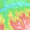 Cavalese topographic map, elevation, terrain