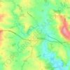 Bromyard and Winslow topographic map, elevation, terrain