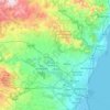 El Campo de Turia topographic map, elevation, terrain