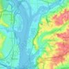 Ward 8 topographic map, elevation, terrain