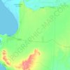 La Huaca topographic map, elevation, terrain