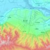 Tongguan County topographic map, elevation, terrain