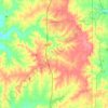 Louisburg topographic map, elevation, terrain