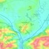 Upton Pyne topographic map, elevation, terrain