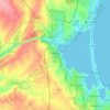 Ovidiu topographic map, elevation, terrain