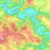 Sázava topographic map, elevation, terrain