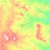 Harding County topographic map, elevation, terrain