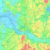 Hamburg topographic map, elevation, terrain
