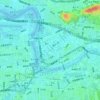 Songshan District topographic map, elevation, terrain
