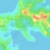 Brightwaters topographic map, elevation, terrain