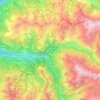 Champagny-en-Vanoise topographic map, elevation, terrain