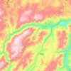 北盘江 topographic map, elevation, terrain