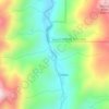 Cane River topographic map, elevation, terrain