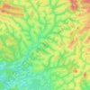 Makoko topographic map, elevation, terrain