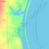 Padre Island National Seashore topographic map, elevation, terrain