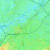 Houtmarkt topographic map, elevation, terrain