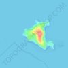 Bedarra Island topographic map, elevation, terrain