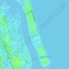 Villano Beach topographic map, elevation, terrain