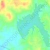 Gibson County Lake topographic map, elevation, terrain