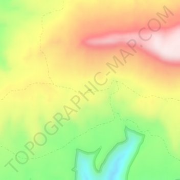 Muleshoe Bend Reservoir topographic map, elevation, terrain