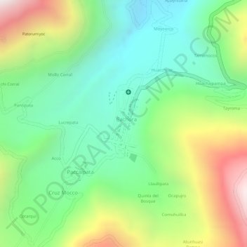 San Pedro de Cachora topographic map, elevation, terrain