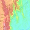 Sahara topographic map, elevation, terrain