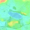 Aqualate Mere topographic map, elevation, terrain