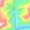 Río Guamal topographic map, elevation, terrain