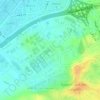 Dubai Production City topographic map, elevation, terrain