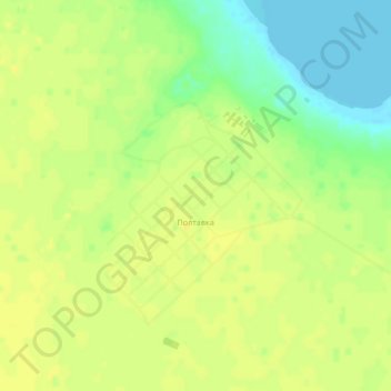 Полтавка topographic map, elevation, terrain