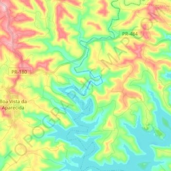Rio Tormenta topographic map, elevation, terrain