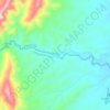 Río Cuevo topographic map, elevation, terrain