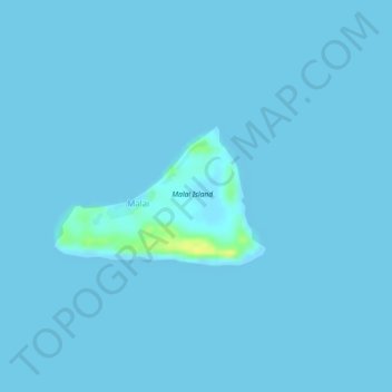 Malai Island topographic map, elevation, terrain