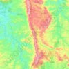 Serra da Moeda topographic map, elevation, terrain