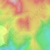Monteverde Cloud Forest Reserve topographic map, elevation, terrain