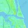 Jupiter Inlet Light topographic map, elevation, terrain